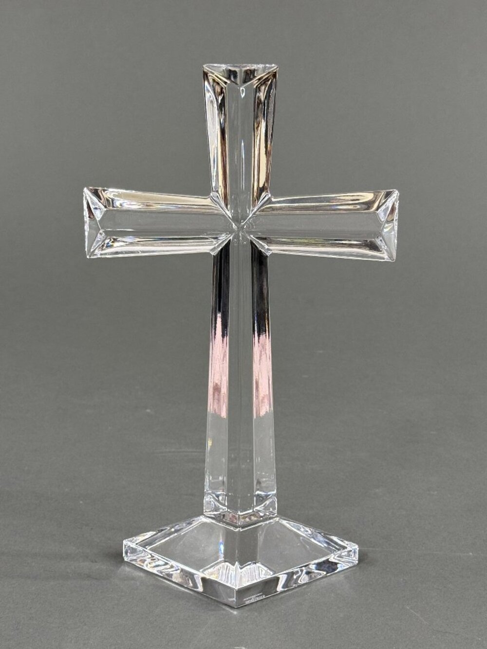 Marquis by Waterford "Selah" Clear Fine Crystal 10" Standing Cross Figurine